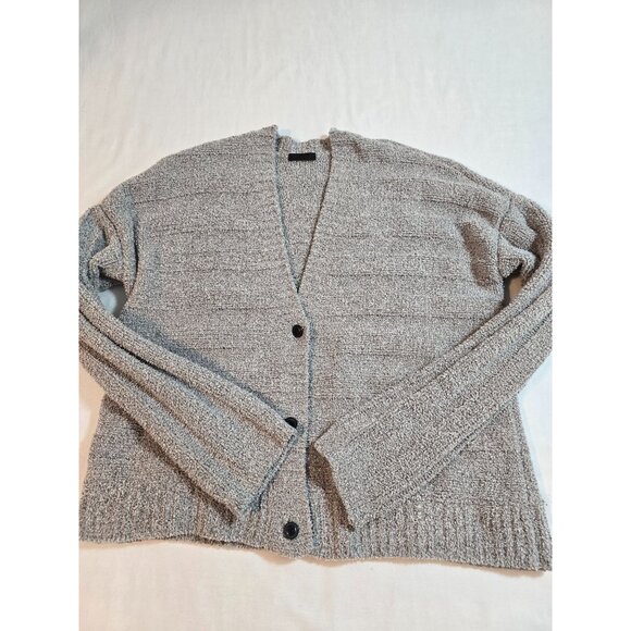 ATM Womens Boucle Cardigan Sweater waist length Button-Down Soft Knit size M - Picture 7 of 16